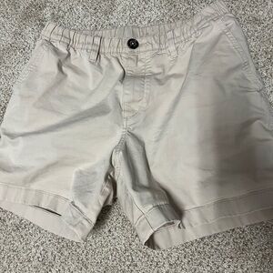 Chubbies Tan Flat Front Shorts Classic Style